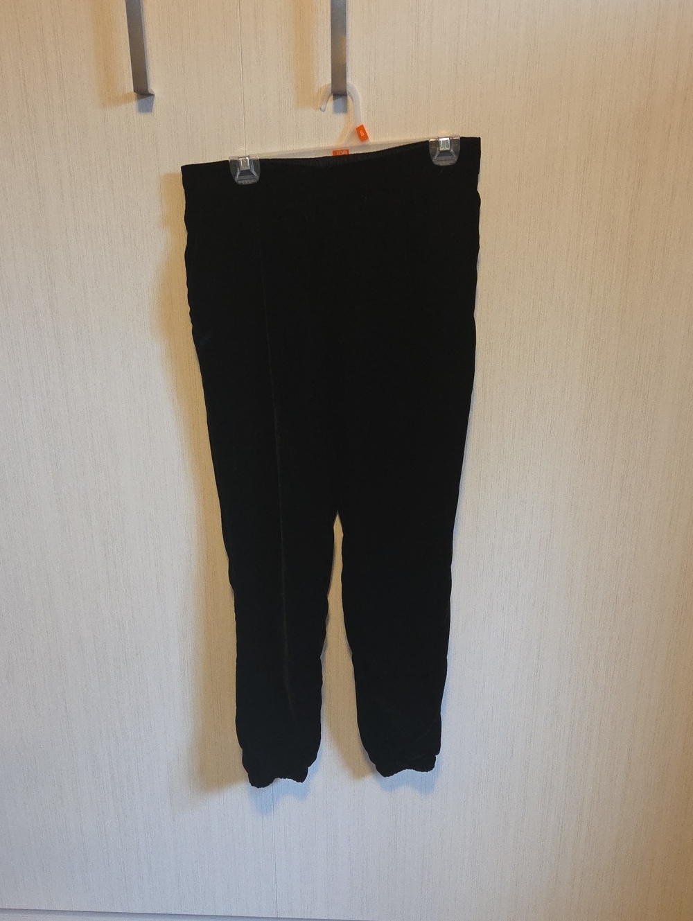 Carolina Belle Black Velvet Jogger Pants